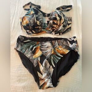 Full cup 2pc w adjustable straps and underwire